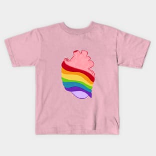 Human heart pride Kids T-Shirt